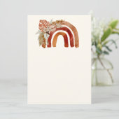 Blank fügen Sie Ihr eigenes Bild Terracotta Boho R Einladung (Stehend Vorderseite)