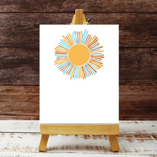 Blank fügen Sie Ihre eigene Boho Sun kommen, die S Poster
