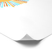 Blank fügen Sie Ihre eigene Boho Sun kommen, die S Poster (Ecke)