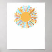Blank fügen Sie Ihre eigene Boho Sun kommen, die S Poster (Vorne)