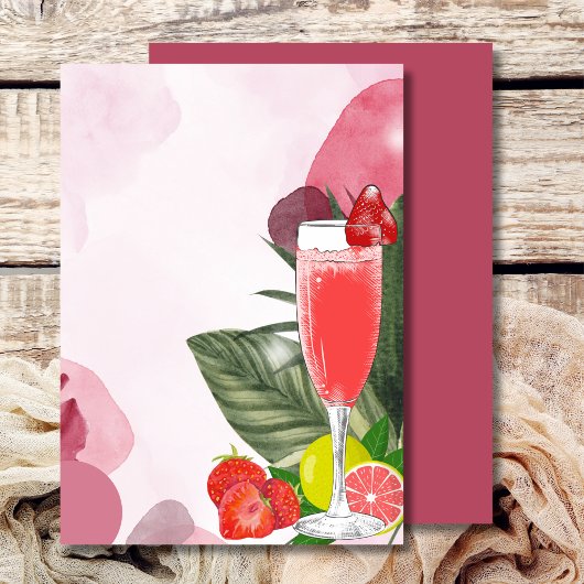 Blank fügen Sie Ihre eigene Brunch Bubbly Mimosa E Einladung