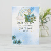 Blank fügen Sie Ihre eigene Wohnung können wir frü Einladung (Stehend Vorderseite)