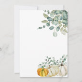 Blank fügen Sie Ihren eigenen Fall Pumpkin Orange  Einladung (Vorderseite)