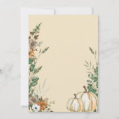Blank fügen Sie Ihren eigenen Fall Pumpkin Rustika Einladung (Vorderseite)