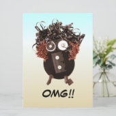 Blank Funny Cool Humour OMG Analog Media (Stehend Vorderseite)