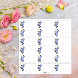 Blank für Hochzeitgäste hinzufügen Name Labels Blu