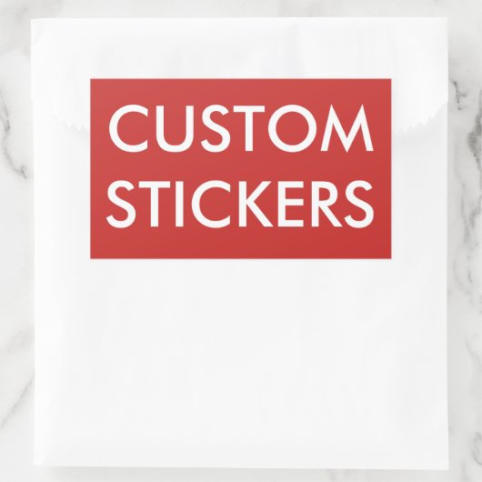 Blank für Personalisierte rechteckige Aufkleber (Tasche)