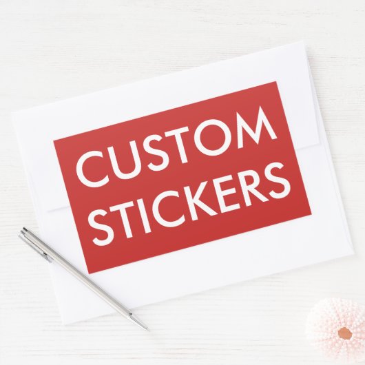 Blank für Personalisierte rechteckige Aufkleber (Umschlag)