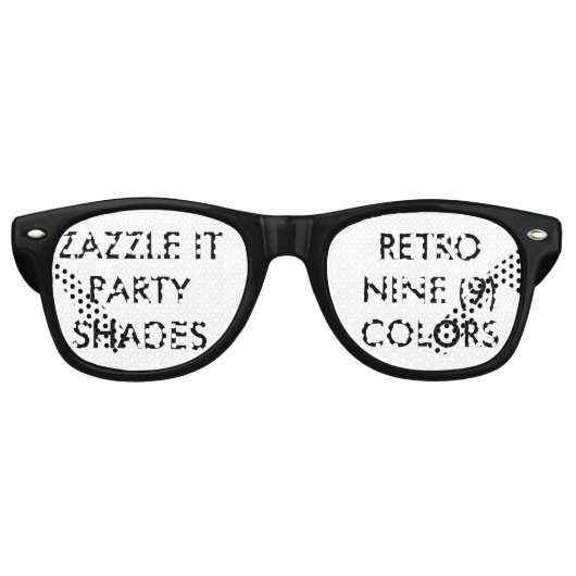 Blank für Personalisierte Retro-Party-Schatten Sonnenbrille (Vorderseite)