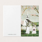 Blank-Geist-Hochzeitkarte (Außenseite Aufgefaltet)