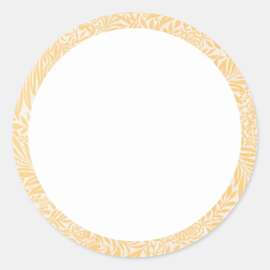 Blank-gelb-weiße Blütenkennzeichnung Runder Aufkleber (Vorderseite)