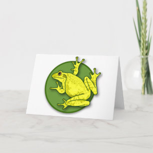 Blank-Gelbe Froschkarte Karte