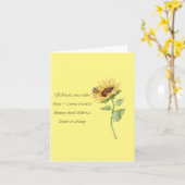 Blank gelbe Karte für Bienen und Sonnenblumen | Le (Gelbe Blume)