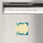 Blank Glamour Aqua Blue Crystal Save the Date Magnet (In Situ (Geschirrspüler))