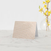 Blank Gold Foil Polka Dot Note Card Karte (Gelbe Blume)