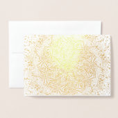 Blank Gold Foil Weihnachtsgrüße Karte (Vorderseite mit Umschlag)
