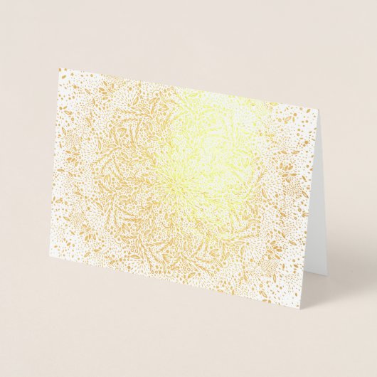 Blank Gold Foil Weihnachtsgrüße Karte (Vorderseite)