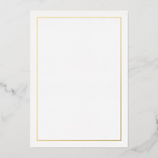 Blank Gold Folieneinladung (Vorderseite)