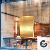 Blank Gold Hintergrund Hinzufügen Ihres QR-Code-Lo Fensteraufkleber (Café-Fenster)