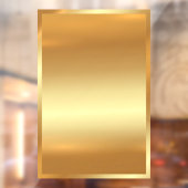 Blank Gold Hintergrund Hinzufügen Ihres QR-Code-Lo Fensteraufkleber (Blatt 2)