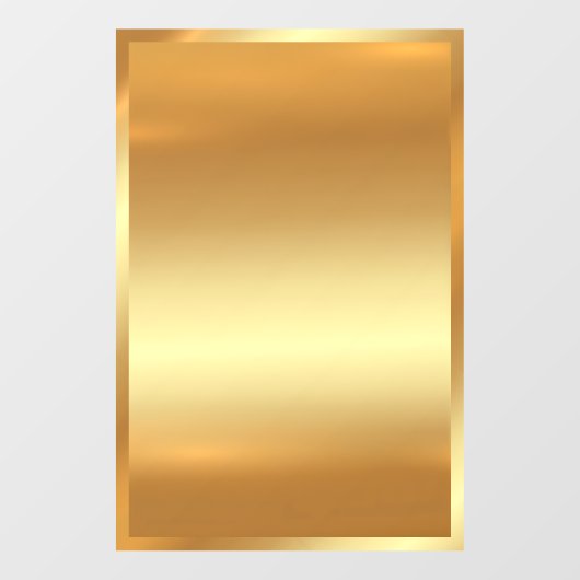 Blank Gold Hintergrund Hinzufügen Ihres QR-Code-Lo Fensteraufkleber (Blatt)