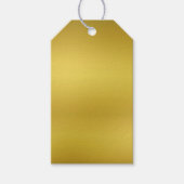 Blank-Gold-Hintergrund-Vorlage Geschenkanhänger (Vorderseite)