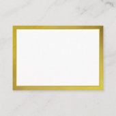 Blank Gold Mommy Advice Card Hochzeit, Ehefrau, Br Hinweiskarte (Rückseite)