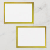 Blank Gold Mommy Advice Card Hochzeit, Ehefrau, Br Hinweiskarte (Vorne/Hinten)