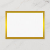 Blank Gold Mommy Advice Card Hochzeit, Ehefrau, Br Hinweiskarte (Rückseite)