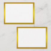 Blank Gold Mommy Advice Card Hochzeit, Ehefrau, Br Hinweiskarte (Vorne/Hinten)