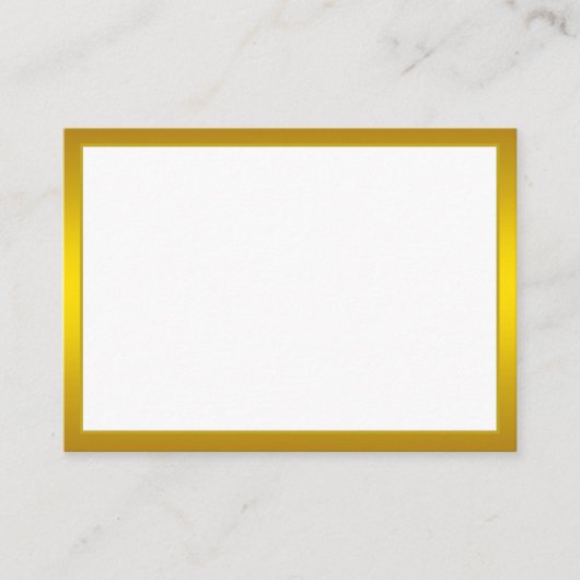 Blank Gold Mommy Advice Card Hochzeit, Ehefrau, Br Hinweiskarte (Vorderseite)