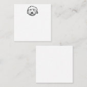 Blank Goldendoodle notecard - anpassen Mitteilungskarte (Vorne/Hinten)