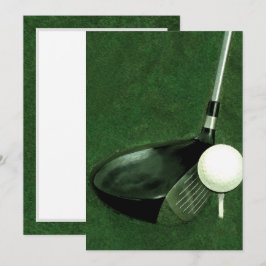 Blank-Golf-gedankliche Einladung