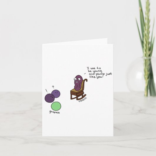 Blank Grandparent Raisin Card Karte (Vorderseite)