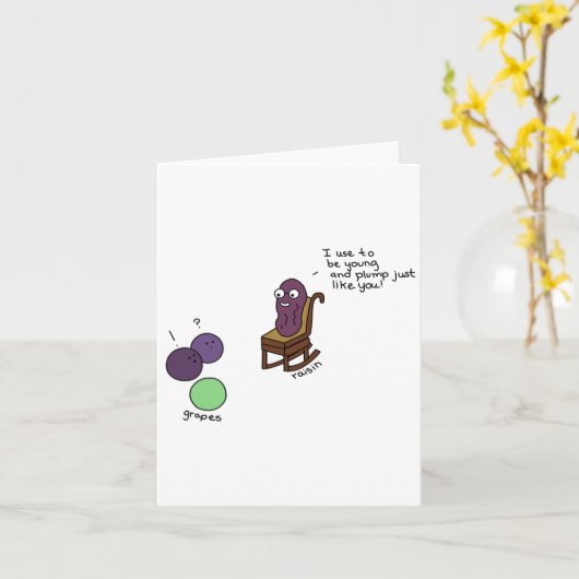 Blank Grandparent Raisin Card Karte (Gelbe Blume)