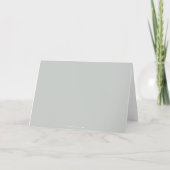 Blank Gray-Green Elegant Script Abschluss Dankeskarte (Rückseite)