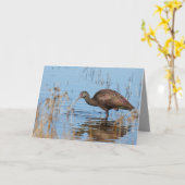 Blank Greeting Card featuring Ibis Karte (Gelbe Blume)