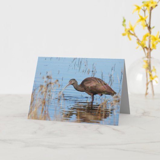 Blank Greeting Card featuring Ibis Karte (Gelbe Blume)