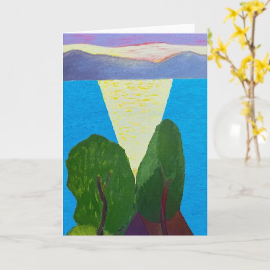 Blank Greeting Card Karte (Gelbe Blume)