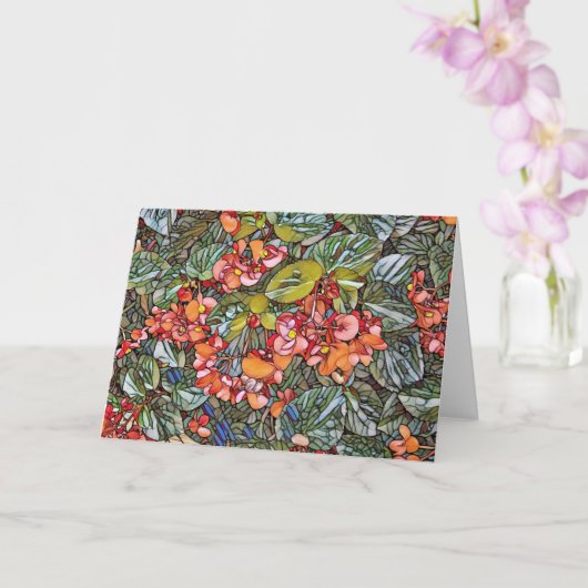 Blank Greeting Card - SG Begonias Karte (Orchidee)