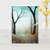 Blank Greeting Card Spring Woodland Drachenfliegen Karte (Gelbe Blume)