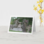 Blank Greetings Card: Engel mit Blume Karte (Gelbe Blume)