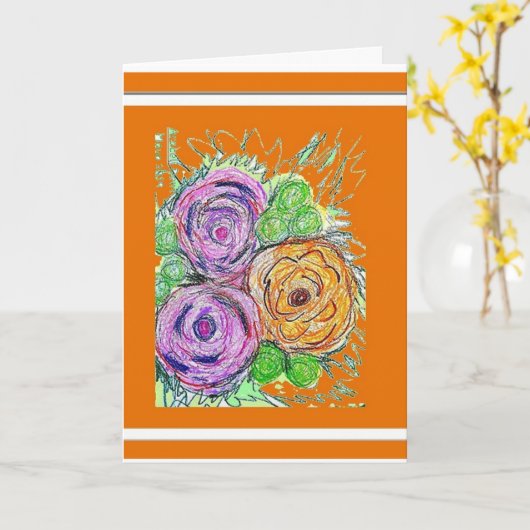 Blank Greetings Karte (Gelbe Blume)