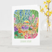 Blank Grußkarte farbige Wüste Karte (Gelbe Blume)