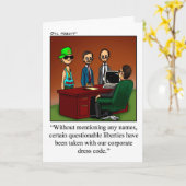 Blank-Grußkarte für den Büro Humor Karte (Gelbe Blume)