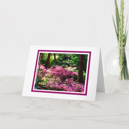 Blank-Grußkarte für Frühjahrsspaziergang Karte (Vorderseite)