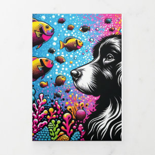 Blank Grußkarte mit Pop Art Design Truffle Dreifach Gefaltete Karte