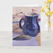 Blank Grußkarte, Originalkunst von Sarah Sedwick Karte (Gelbe Blume)