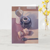 Blank Grußkarte, Originalkunst von Sarah Sedwick Karte (Gelbe Blume)