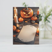 Blank Halloween Einladungskarte Einladung (Stehend Vorderseite)
